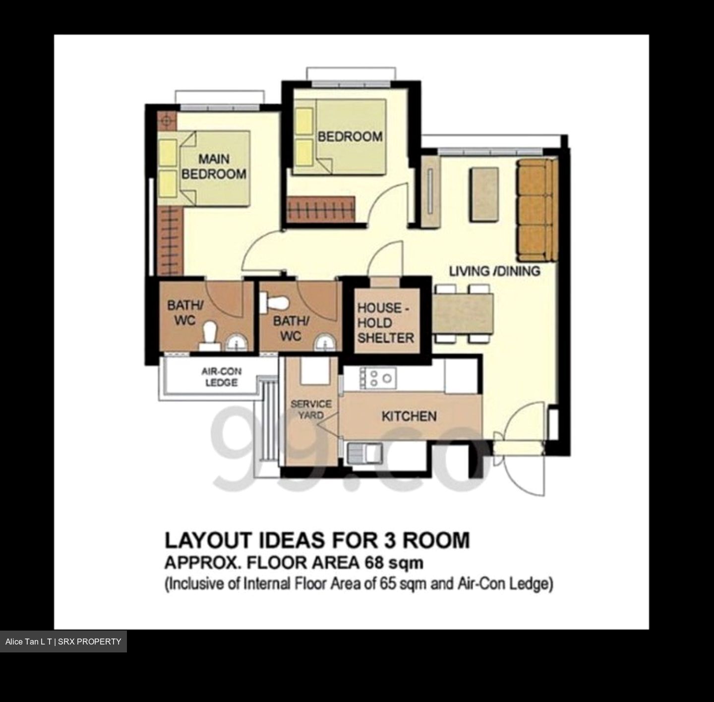 Blk 91A Telok Blangah Parcview (Bukit Merah), HDB 3 Rooms #631254631